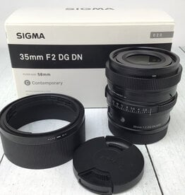 SIGMA Sigma 35mm f2 DG DN Lens for L Mount in box Used EX