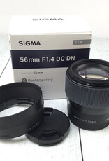 SIGMA Sigma 56mm f1.4 DC DN Lens for Sony in Box Used Good