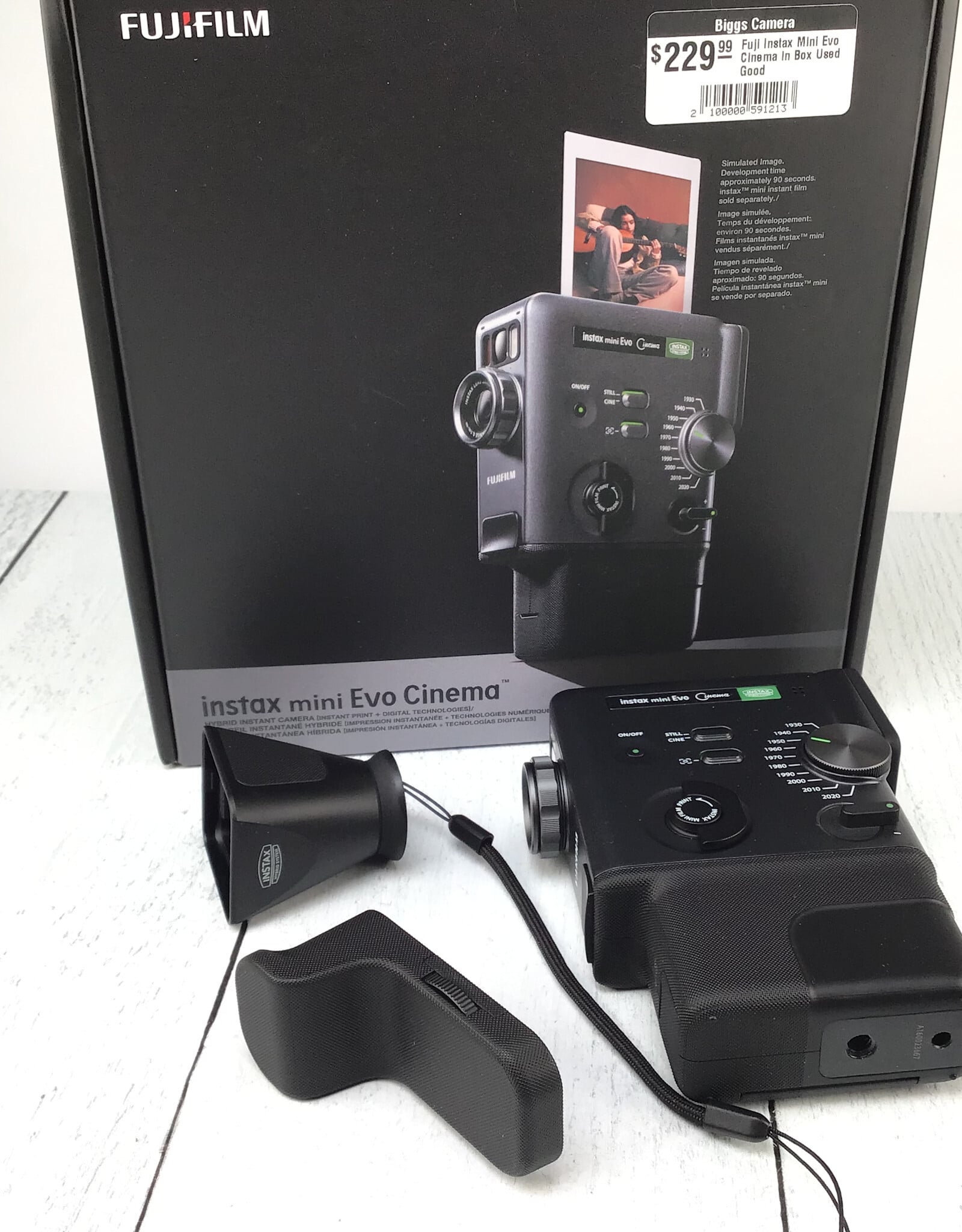 FUJI Fuji Instax Mini Evo Cinema in Box Used Good