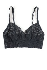 Hanky Panky V-Neck Retro Bralette  Black S