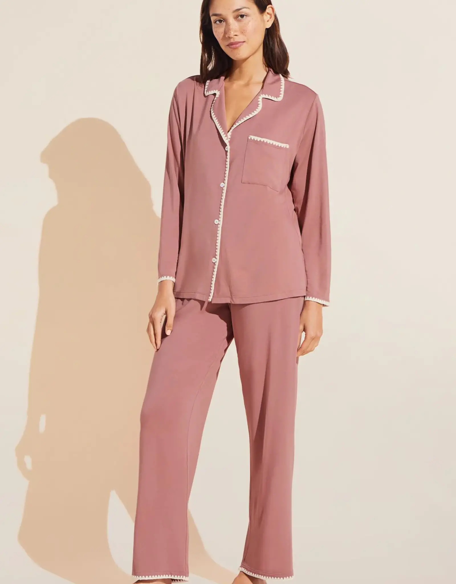 Eberjey Intimates Frida Long PJ Set