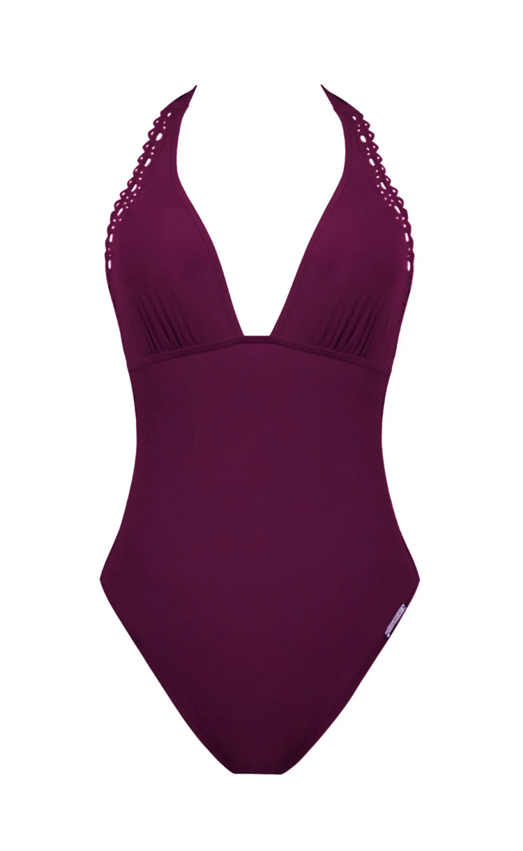 Lise Charmel Non Wire Swimsuit Plunging Neckline