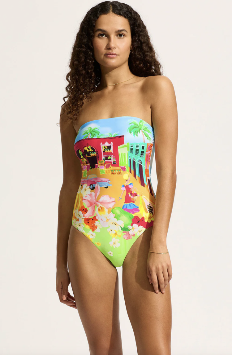 Seafolly Cuba Bandeau One Piece