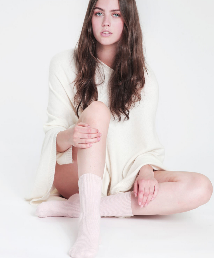 Tirill Cashmere Blend Rib Socks