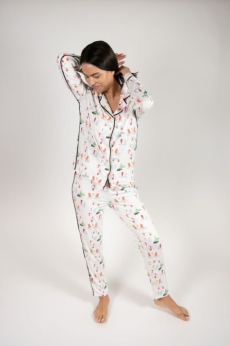 JOLENE LONG PAJAMA SET