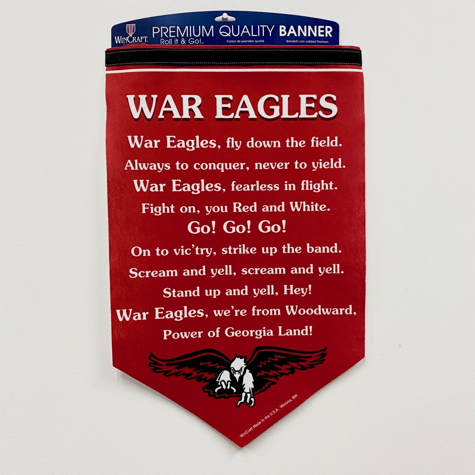 BANNER FIGHT SONG WAR EAGLES Woodward Academy