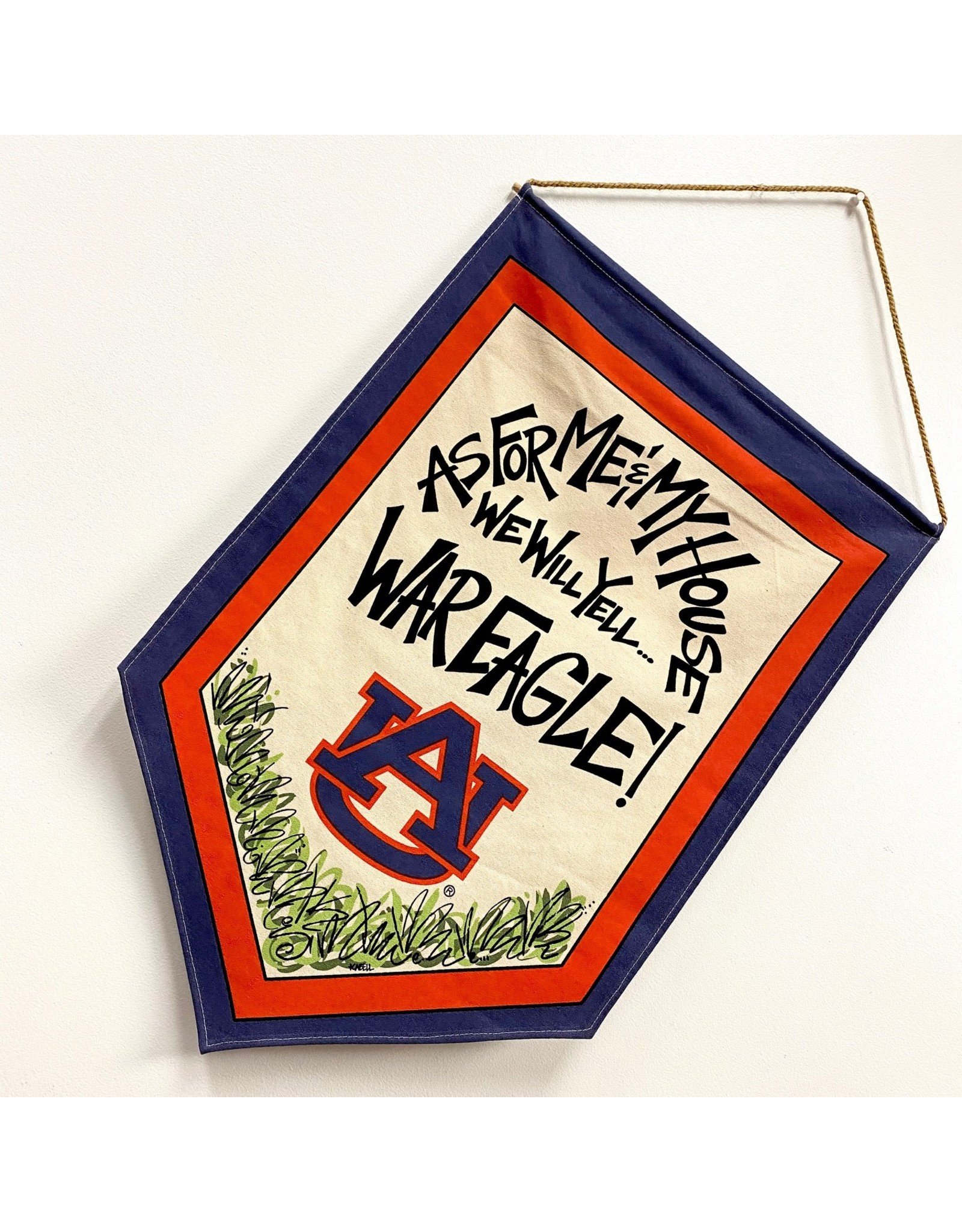 Magnolia Lane Banner - Auburn Flag/Door Hanger by Magnolia Lane