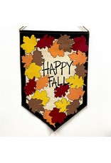 Magnolia Lane Banner - "Happy Fall" Flag/Door Hanger by Magnolia Lane