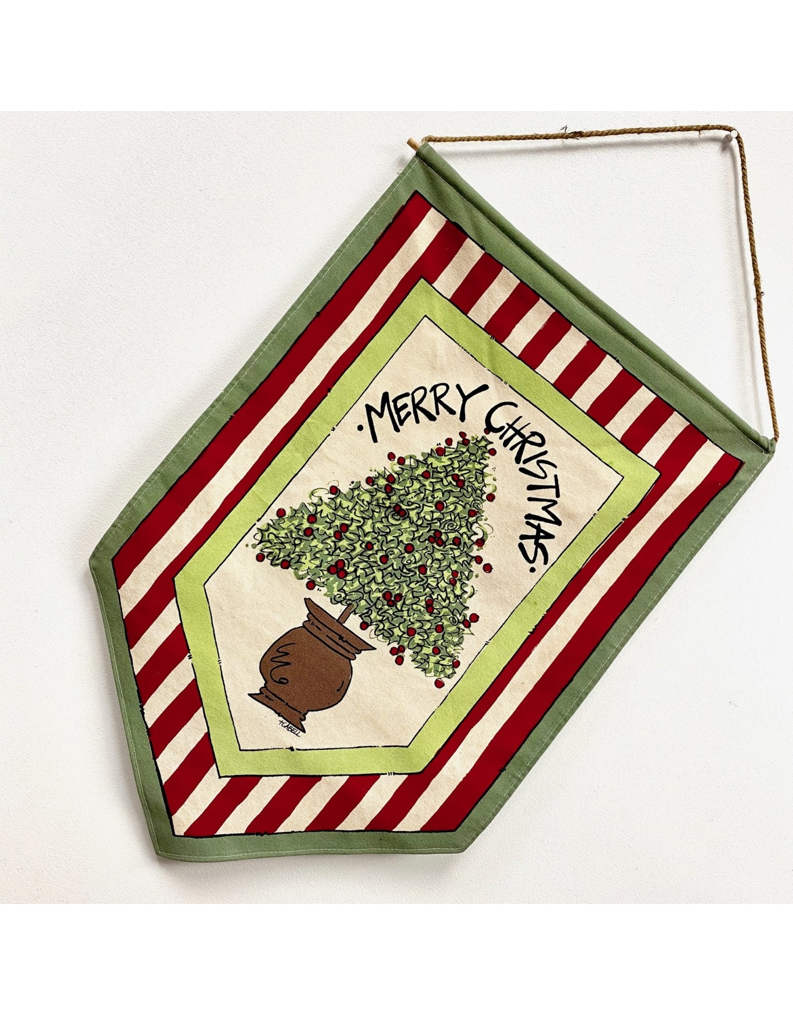 Magnolia Lane Banner - "Merry Christmas"  Flag/Door Hanger by Magnolia Lane