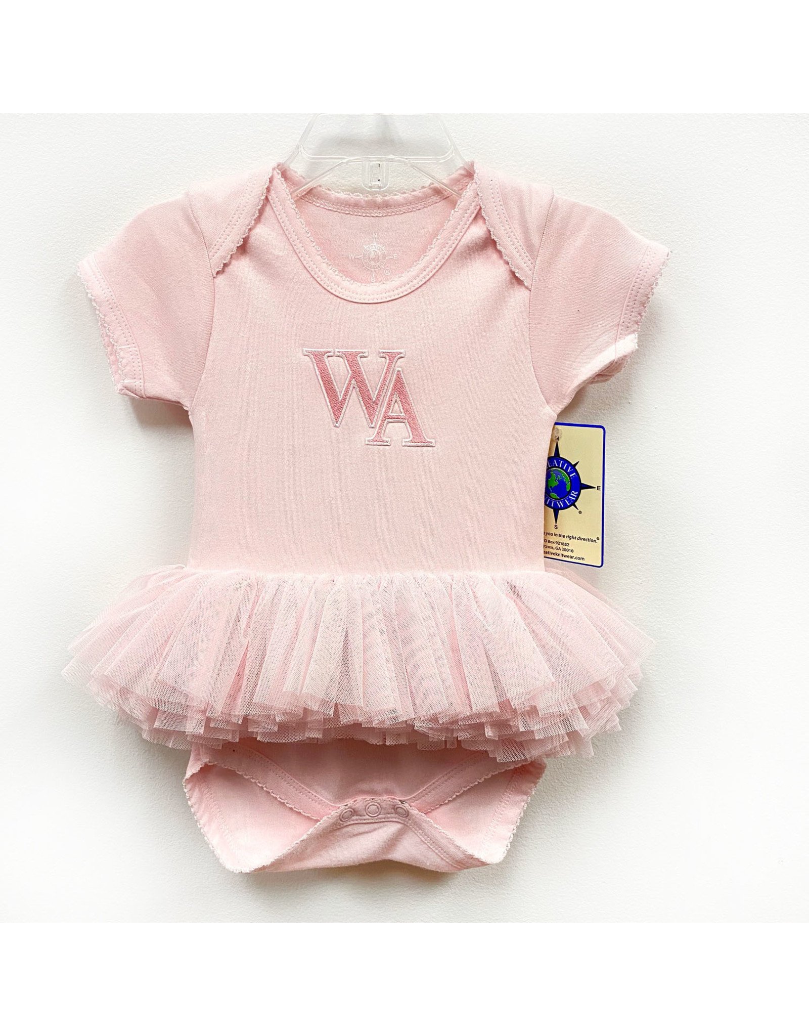 The Game Baby Pink Tutu Bodysuit by Creative Knitwear