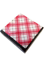 Design Design NAPKIN BEVERAGE PLAID