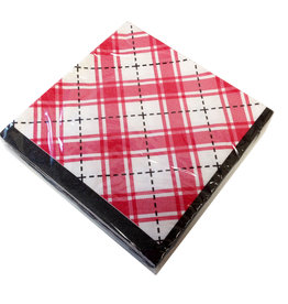 Design Design CLEARANCE Napkins Plaid Beverage
