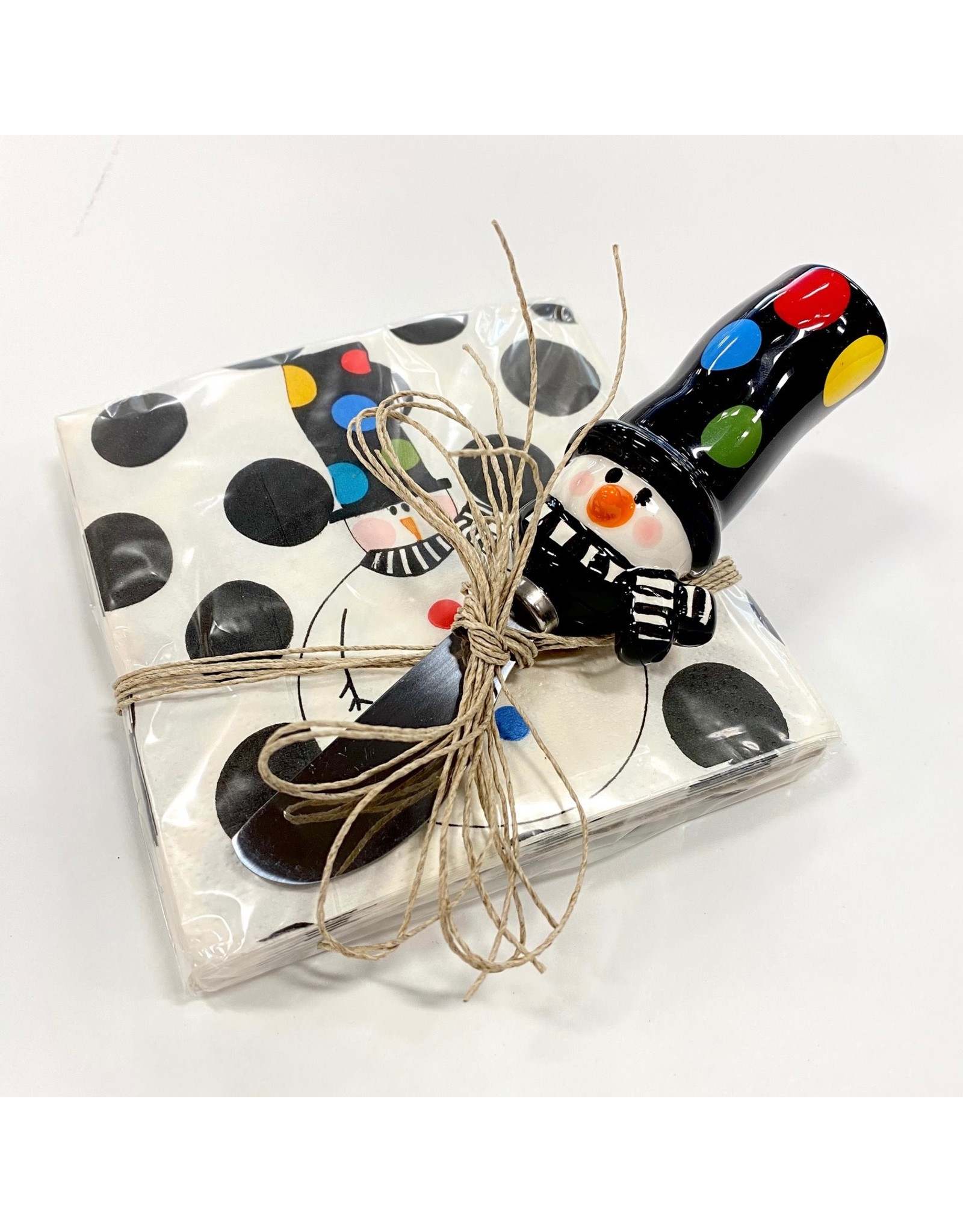 Mud Pie CLEARANCE Napkins/ Spreader Snowman