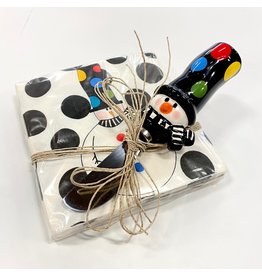 Mud Pie CLEARANCE Napkins/ Spreader Snowman