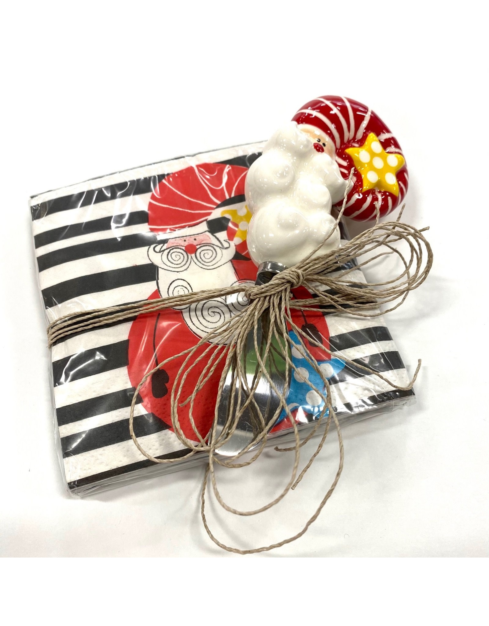 Mud Pie CLEARANCE Napkins/Spreader Santa