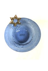 Mud Pie CLEARANCE Blue Glass Hanukah Bowl by MudPie