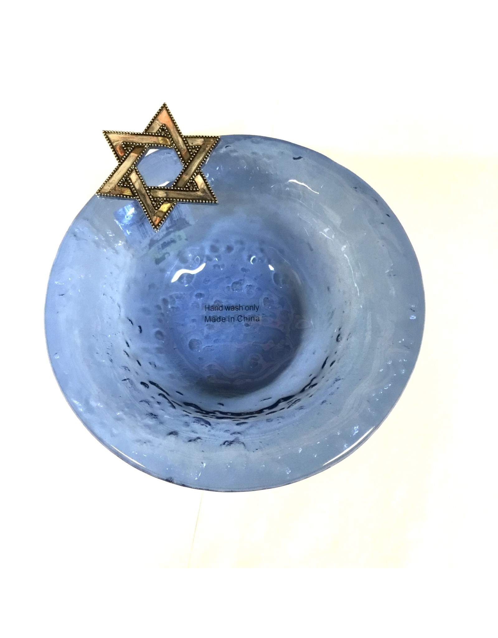 Mud Pie CLEARANCE Blue Glass Hanukah Bowl by MudPie