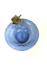 Mud Pie CLEARANCE Blue Glass Hanukah Bowl by MudPie