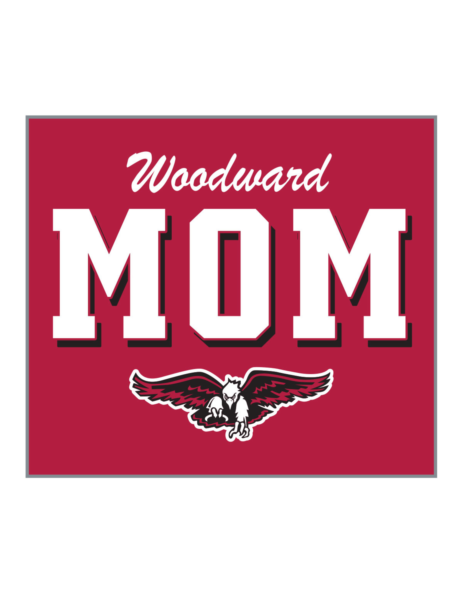 Ouray Woodward Mom V-Neck SS Tee in Red