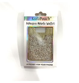 2X MOBILE KOALA POUCH GLITTER GOLD