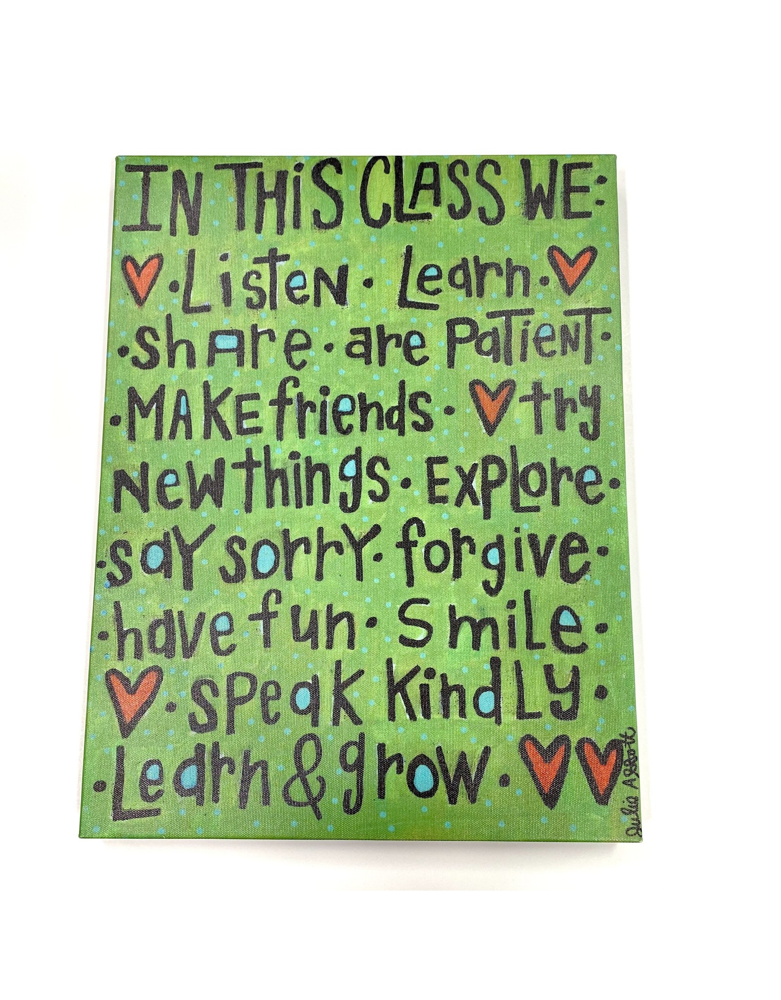 Magnolia Lane SALE Canvas "In This Class" by Magnolia Lane