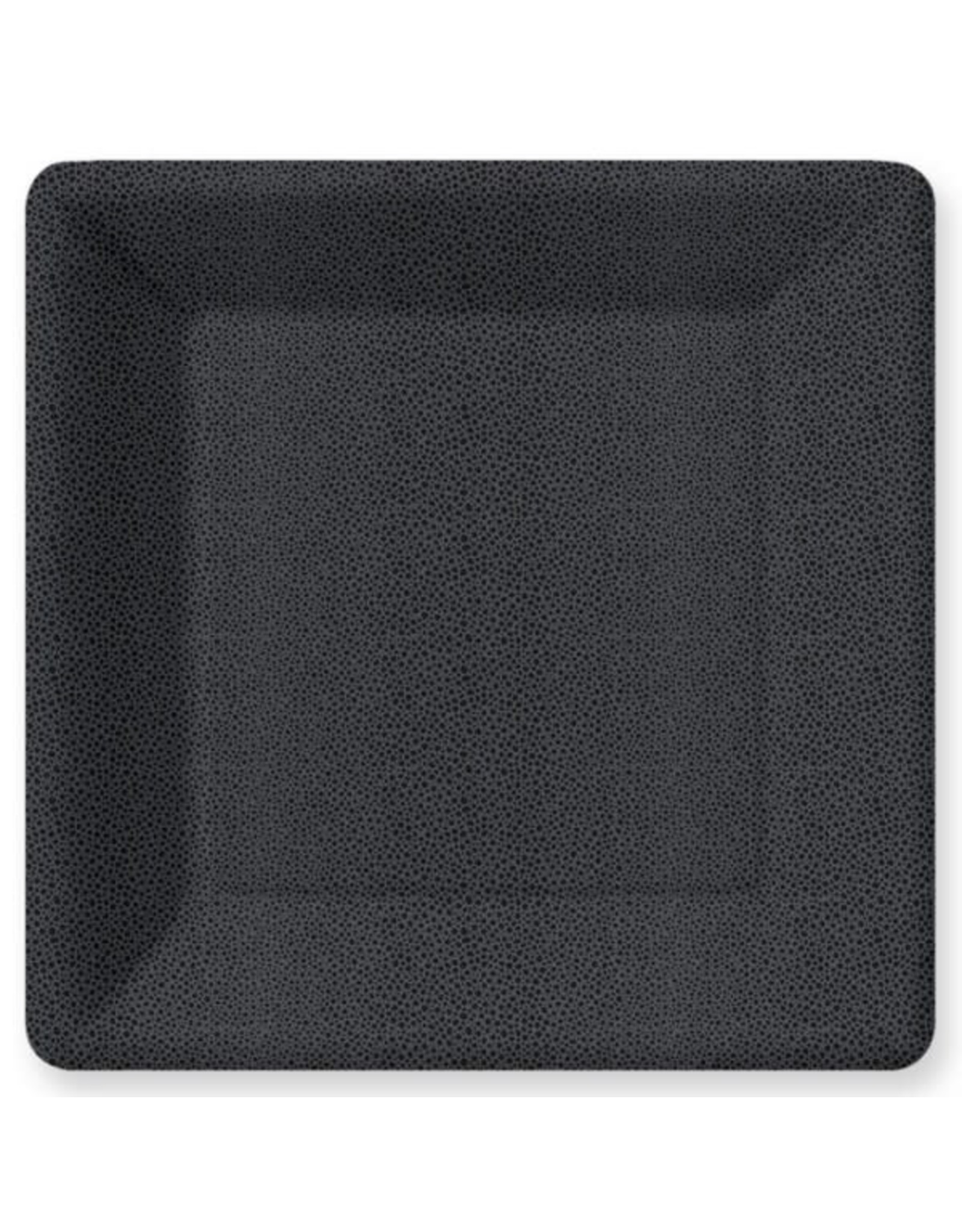 Design Design CLEARANCE Paper Plate SQ Dinner Pebble Black