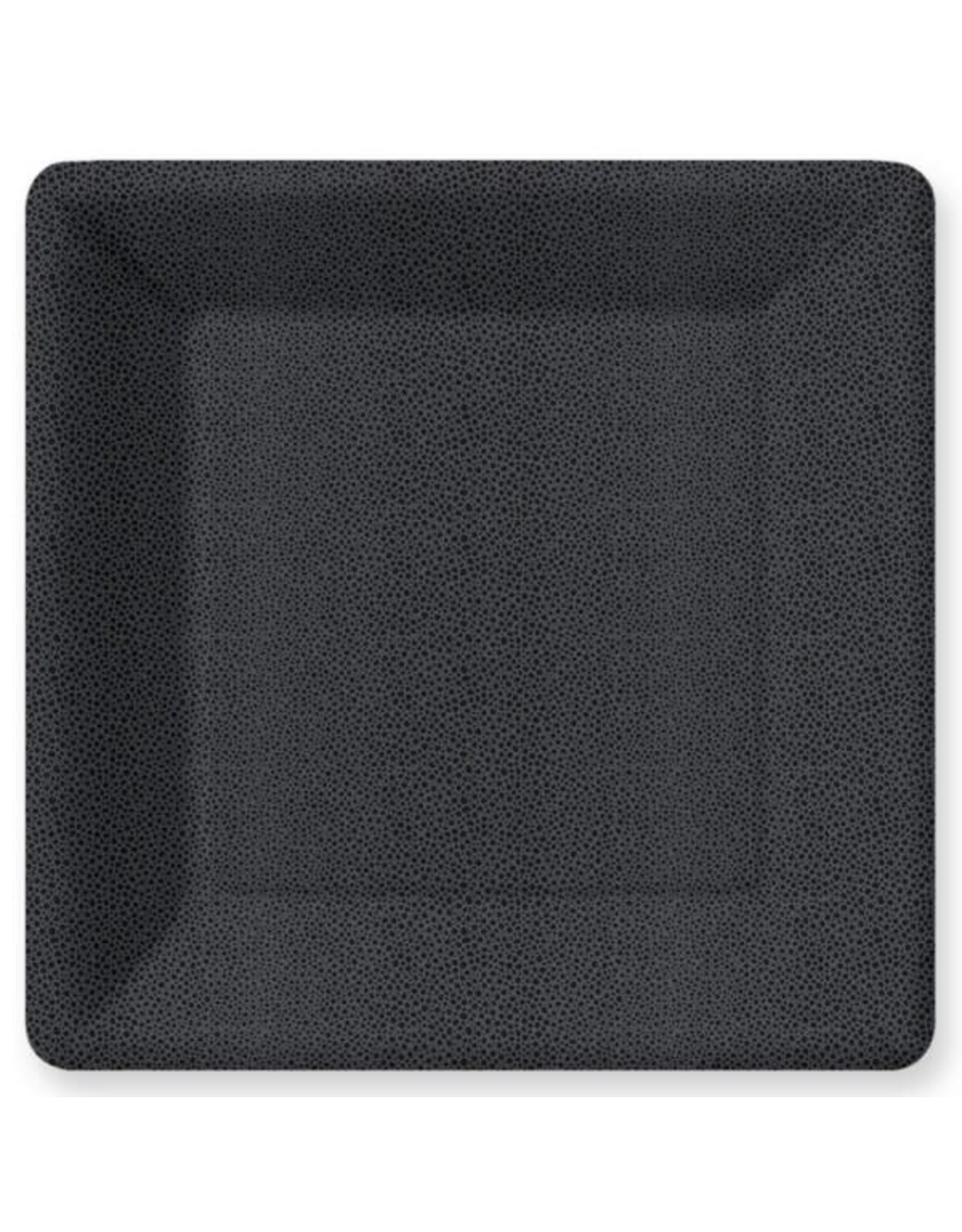 Design Design Paper Plate SQ Dinner Pebble Black
