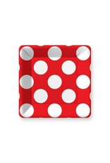 CLEARANCE Paper Plate SQ Dessert Dots