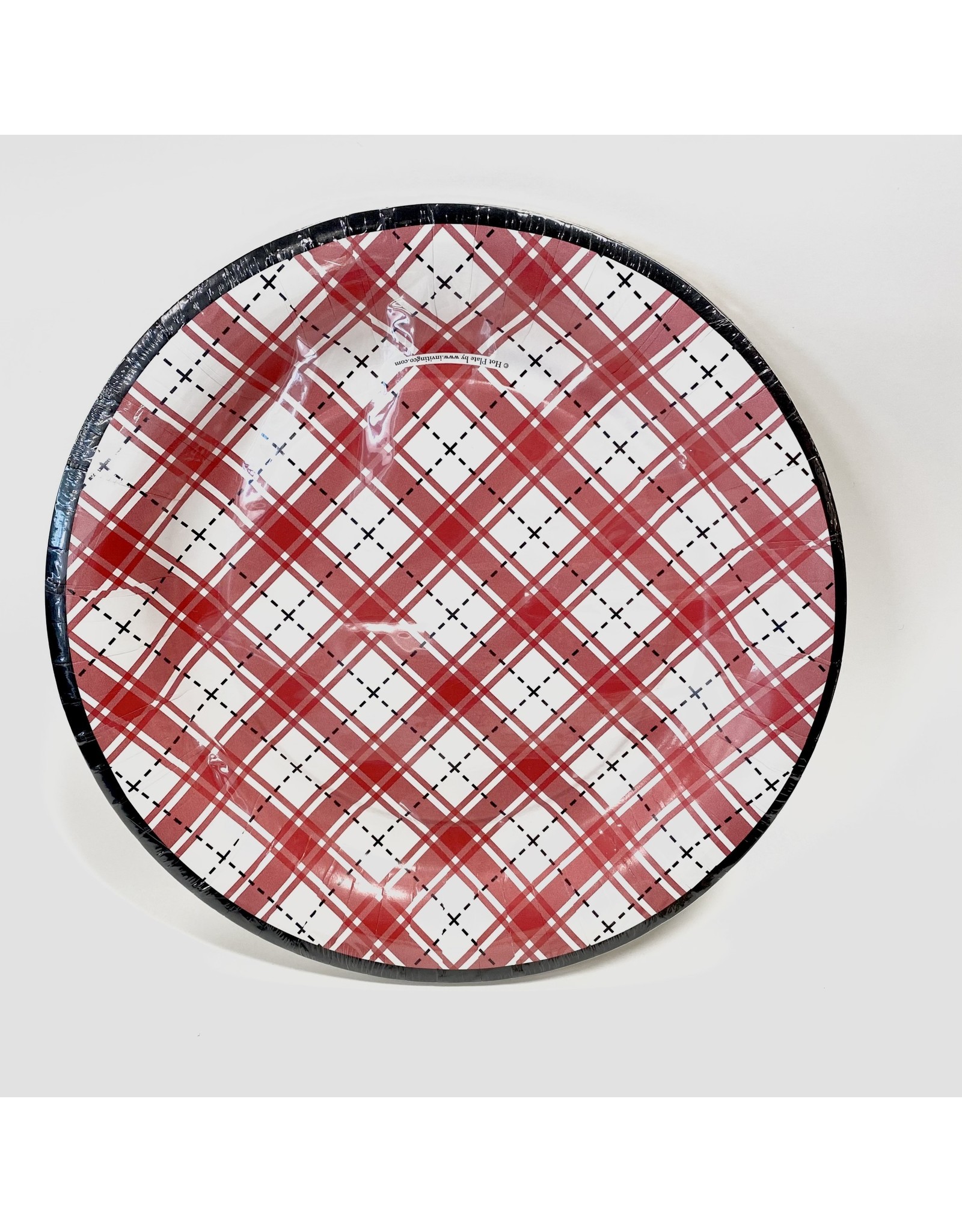 CLEARANCE Paper Plate Dinner Plaid