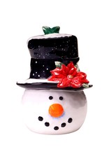 Certified International SALE Cookie Jar Top hat Snowman