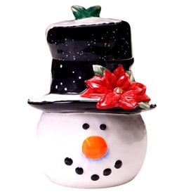 Certified International SALE Cookie Jar Top hat Snowman