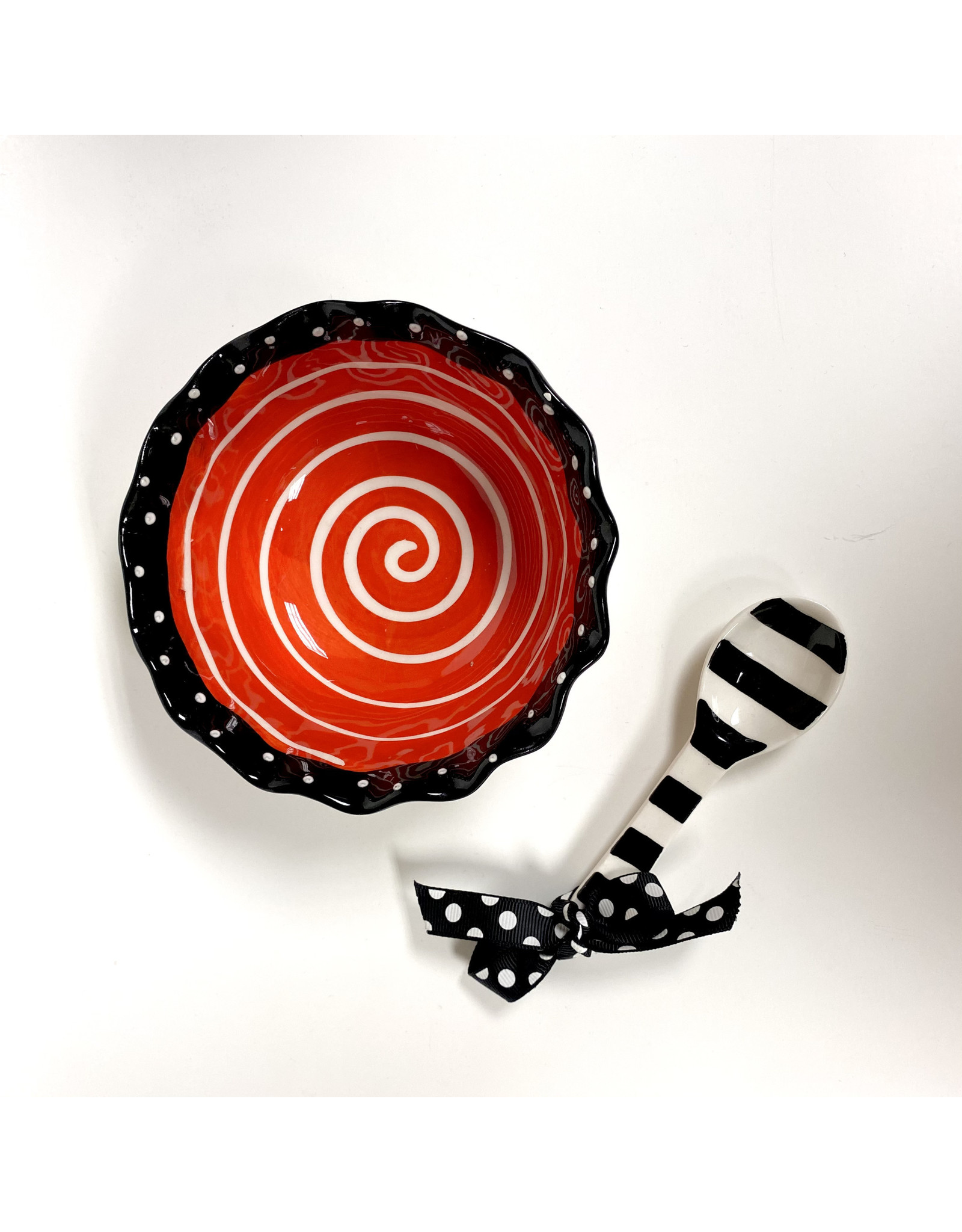 Mud Pie SALE! Holiday Ruffle Bowl with Scoop