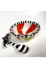 Mud Pie SALE! Holiday Ruffle Bowl with Scoop