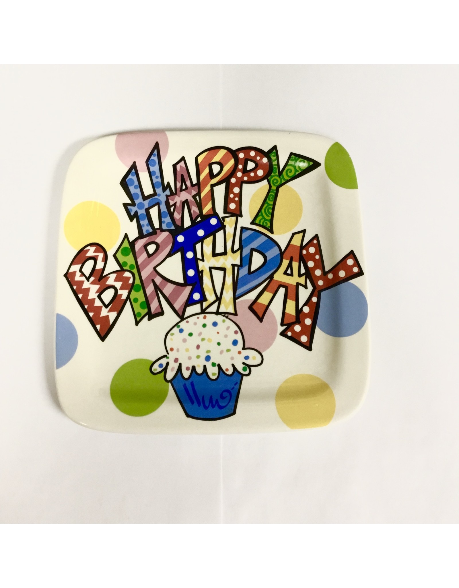 CLEARANCE Plate Birthday SQ