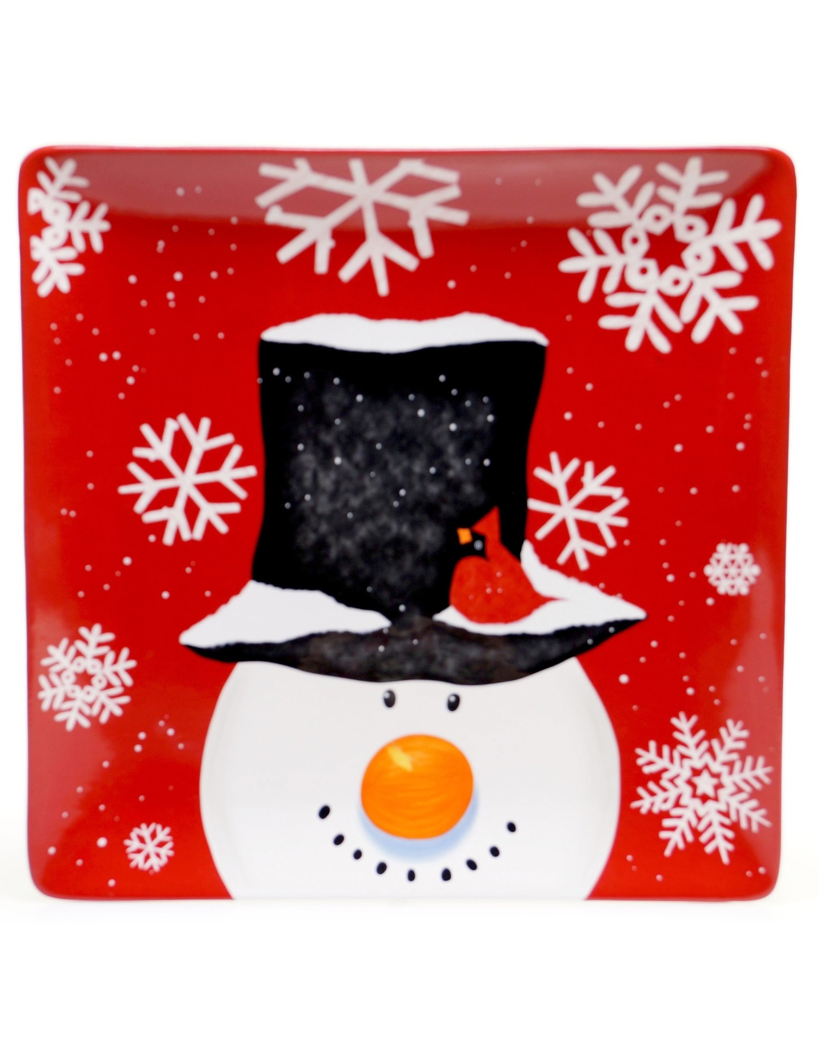 Certified International SALE Platter CI Snowman