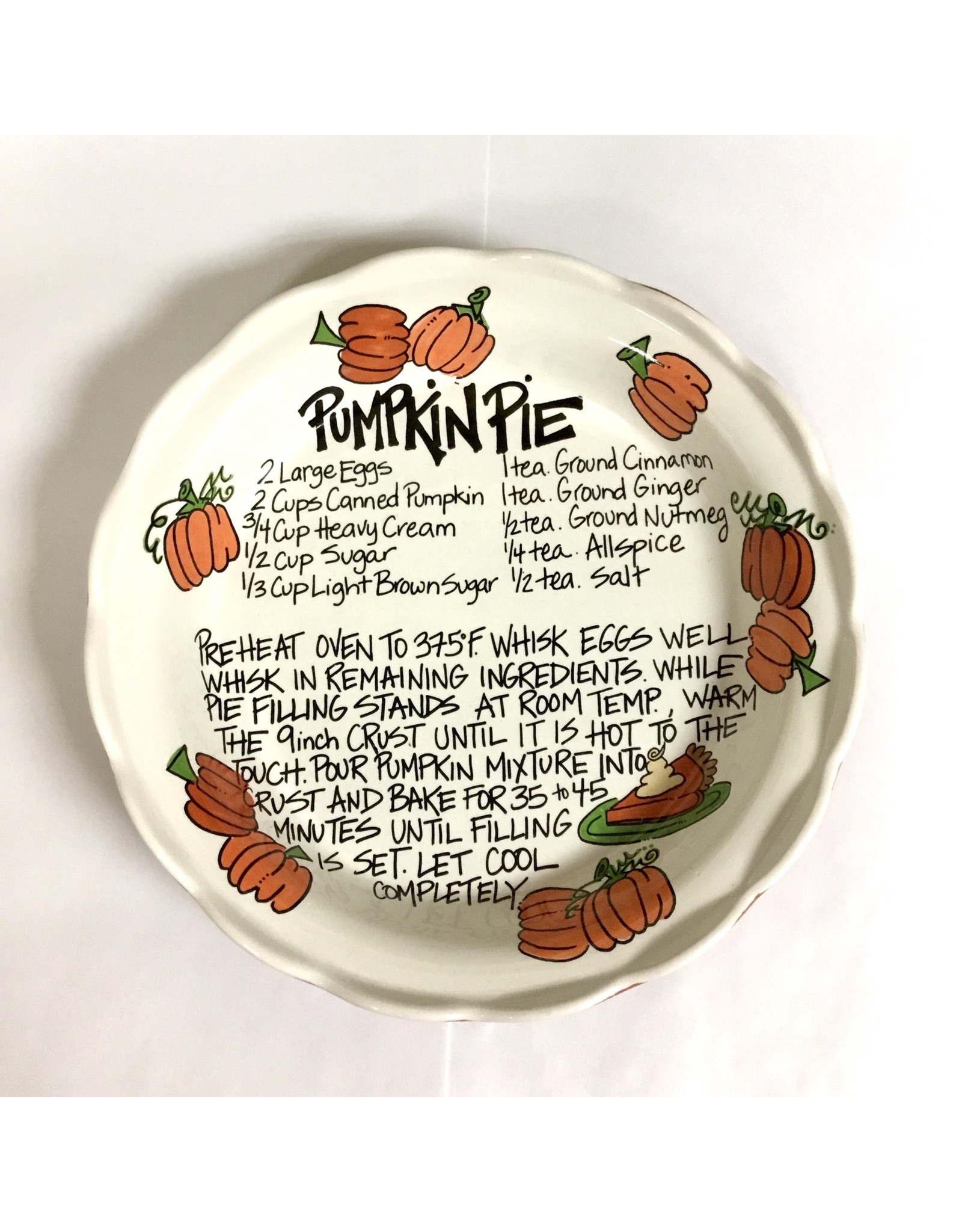 Magnolia Lane CLEARANCE  Magnolia Lane Pumpkin Pie Dish