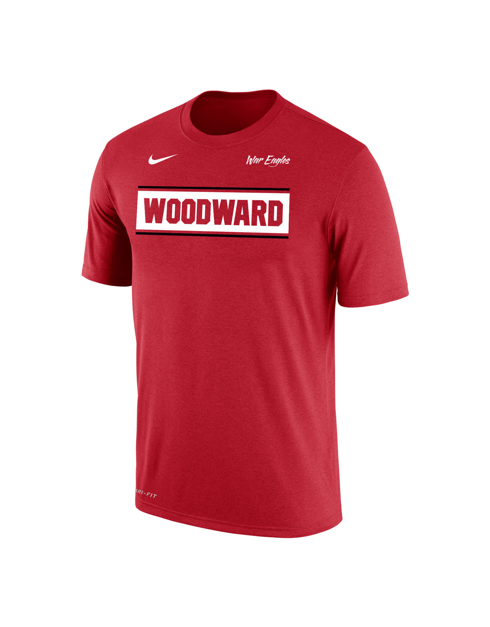 Nike Dri Fit Cotton Ss Tee In Red Woodward Academy