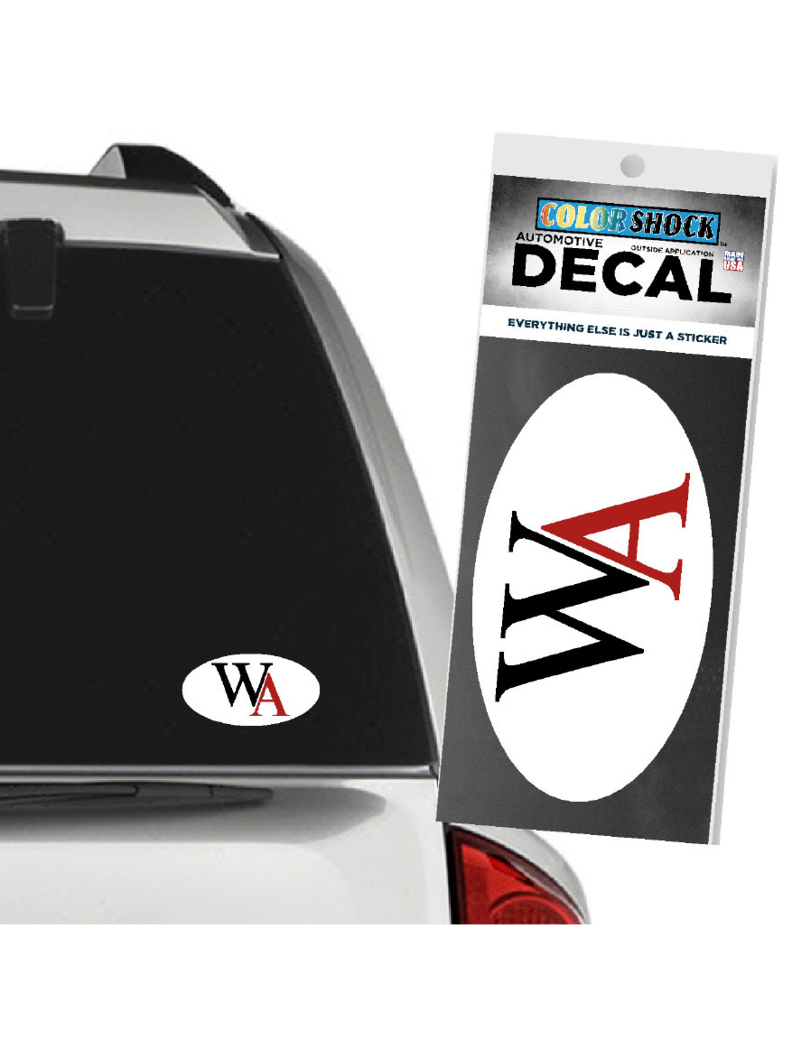 Color Shock Decal- WA Oval