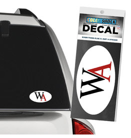 Color Shock Decal- WA Oval