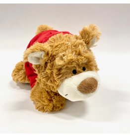 Mascot Factory Plush Light Brown Nicky Bear w/ Red Hoody