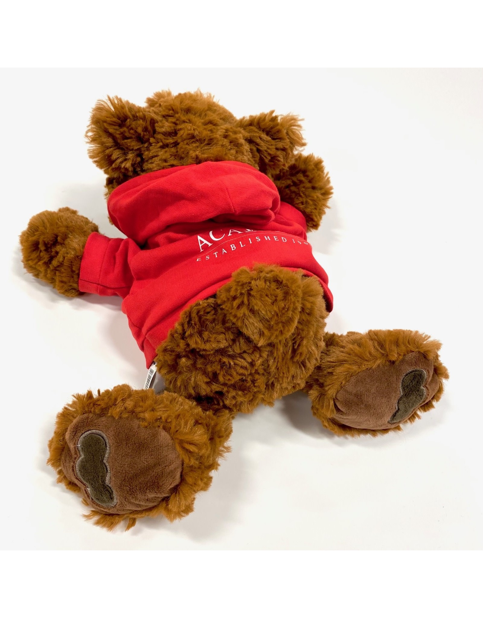 Mascot Factory Plush Dark Brown Ricky Bear w/ Red Hoody