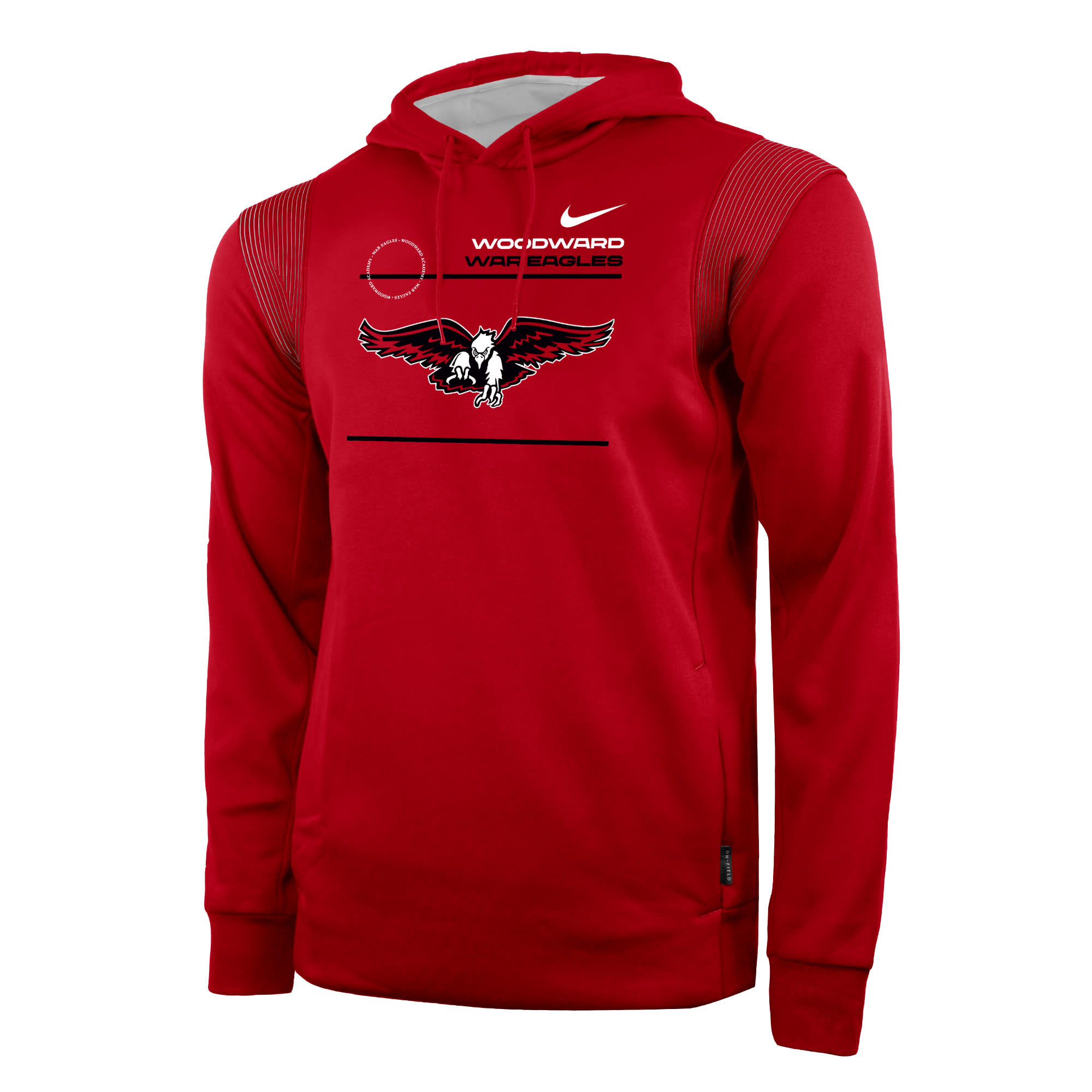 NIKE Youth Thermo PO Hoodie (Red) - Woodward Academy