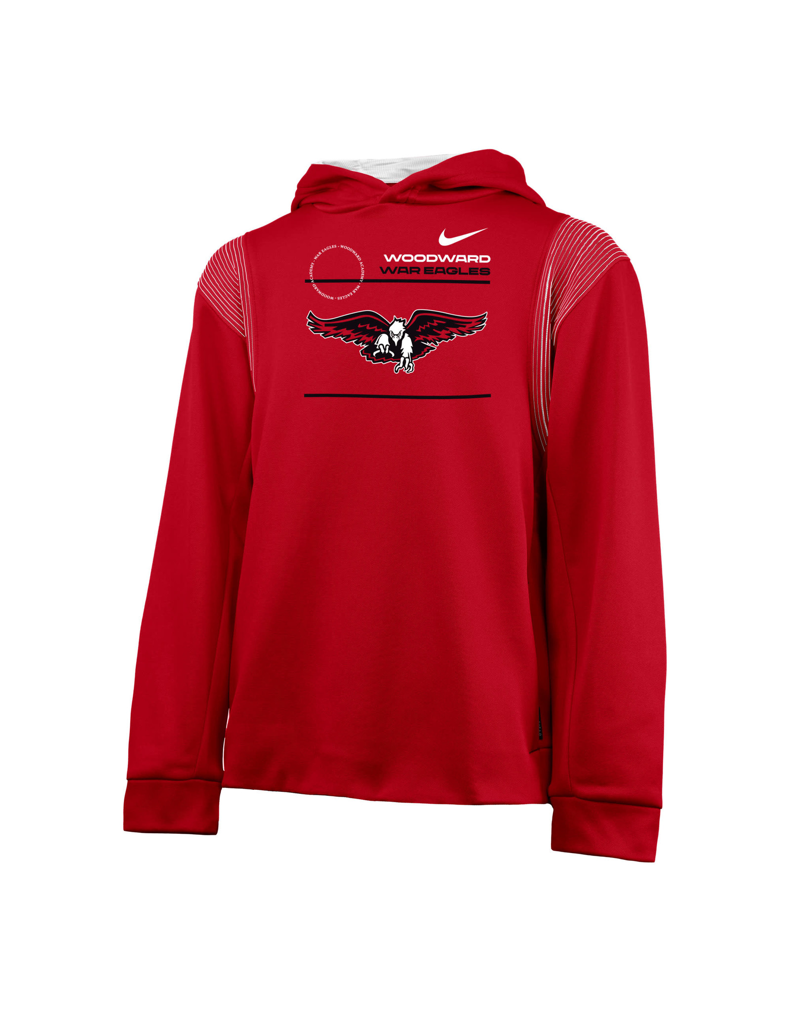 NIKE Youth Thermo PO Hoodie (Red) - Woodward Academy