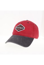 L2 Brands Terra Twill Relaxed legacy Cap in Red/Grey