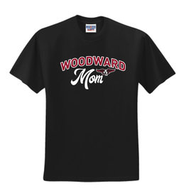Jerzees Dri-power Woodward Mom SS in Black (unisex)