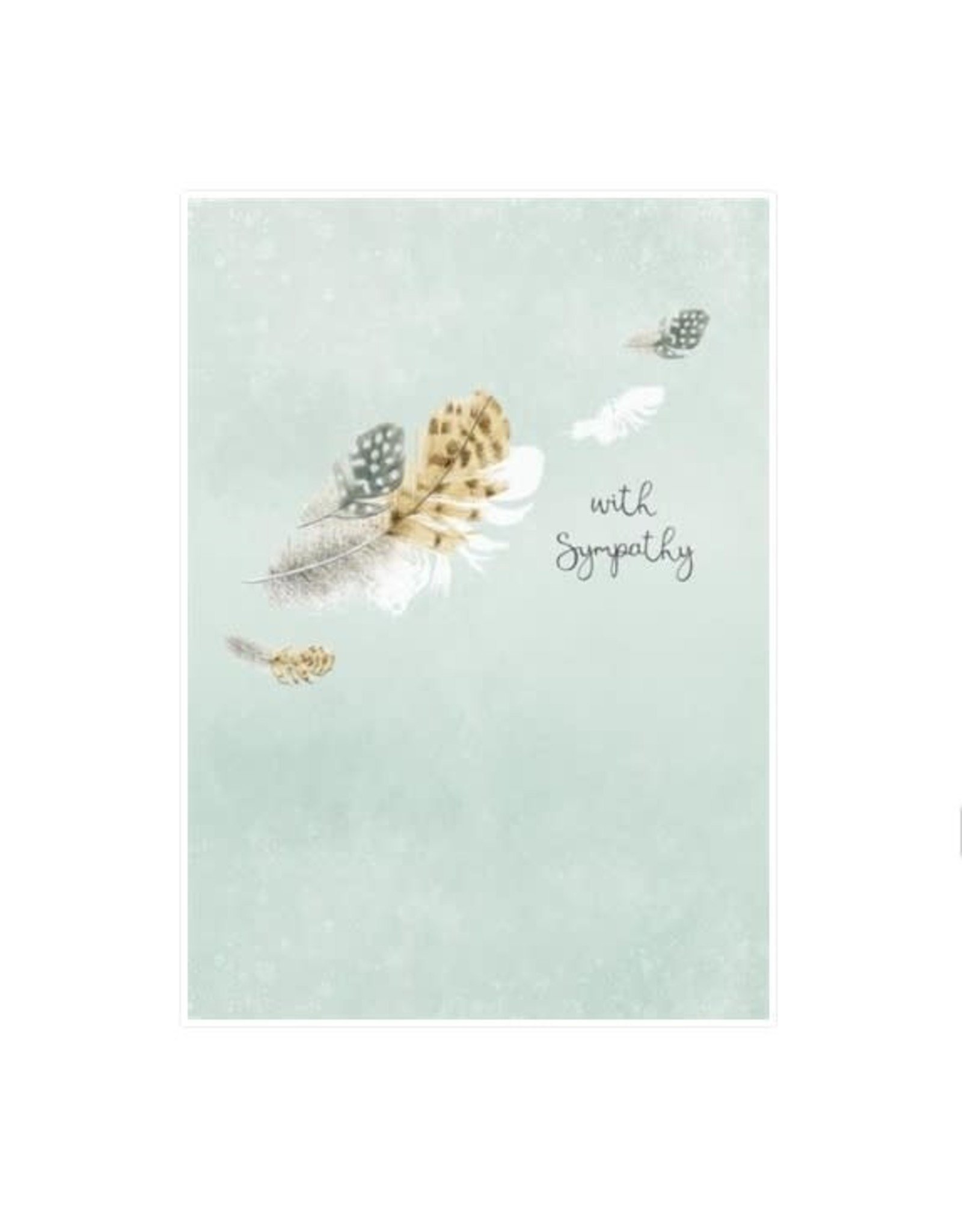 Design Design Greeting Card - Sympathy Feathers