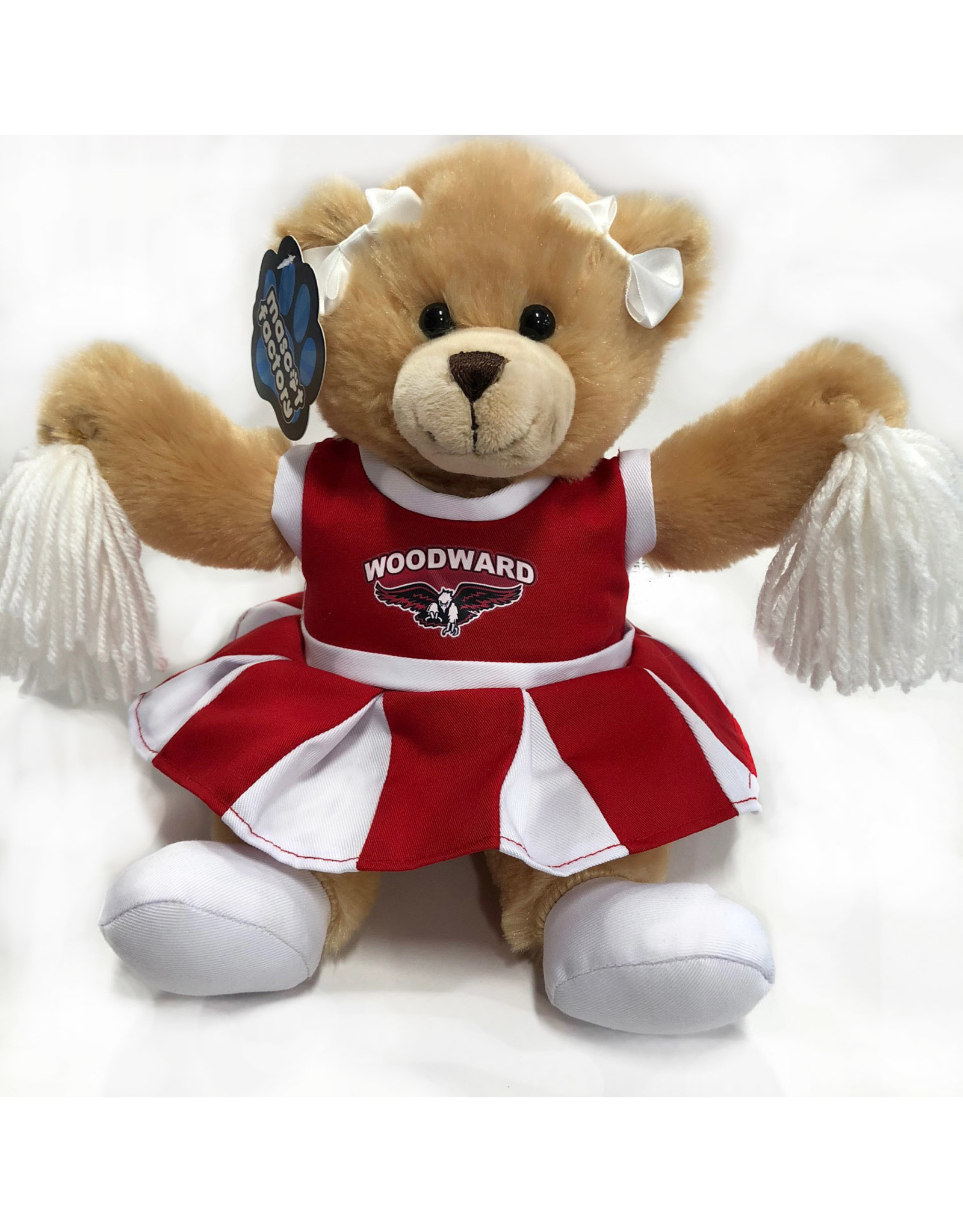 Plush Carly Cheer Bear - Woodward Academy