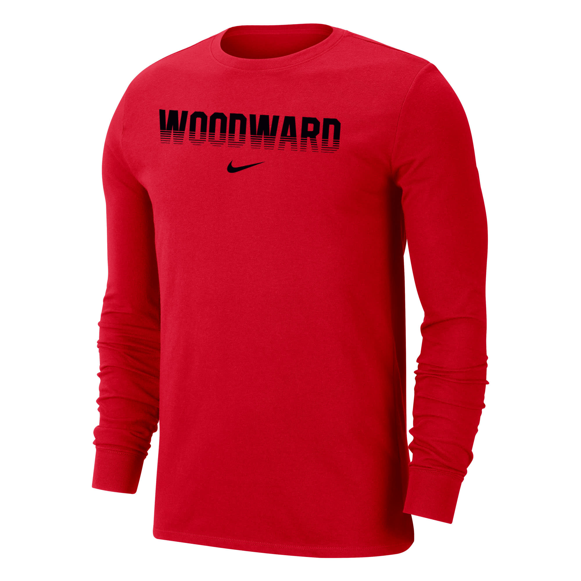 Woodward DFC Stripes Swoosh Long Sleeve Shirt - Woodward Academy