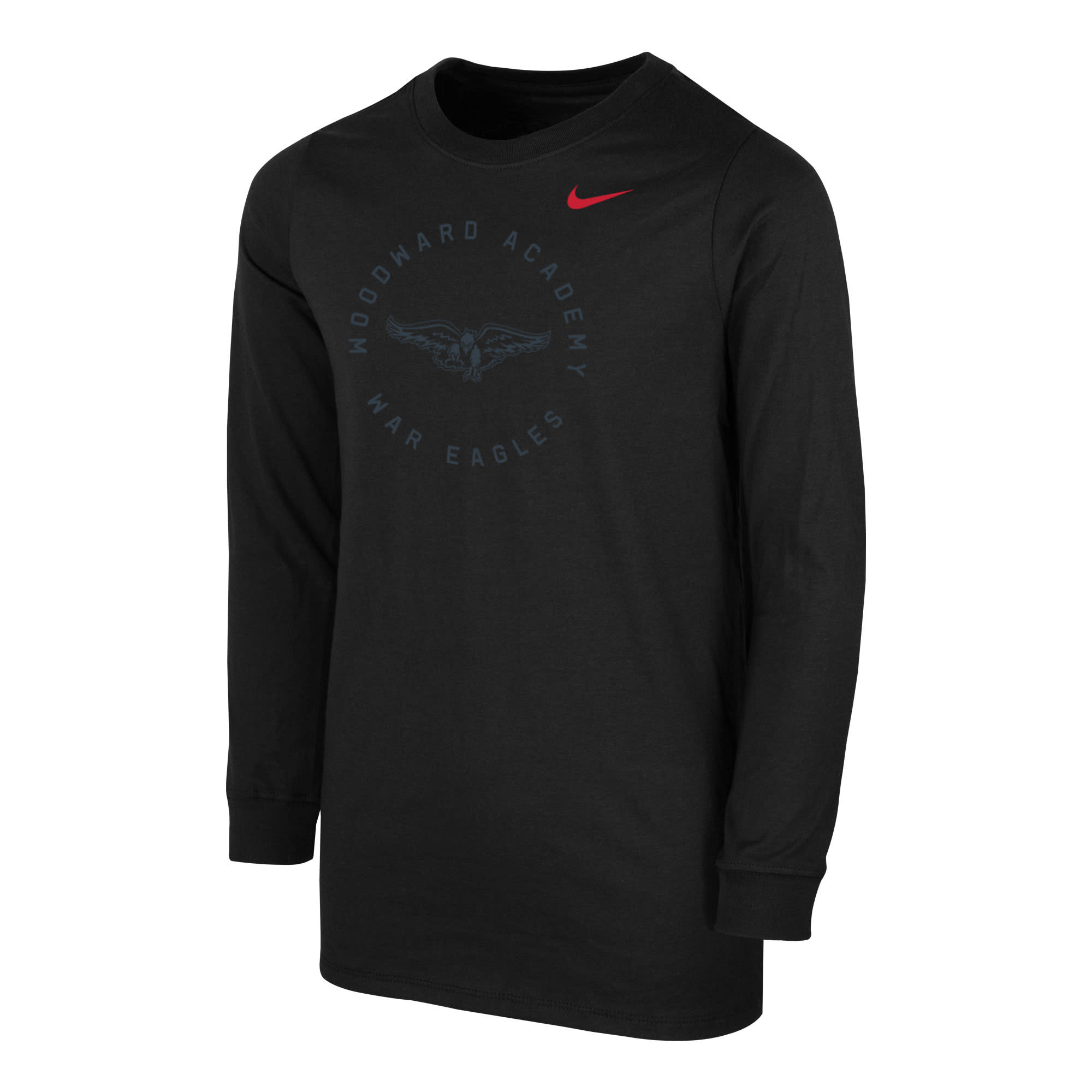 Youth Nike LS Mono Black Woodward Academy