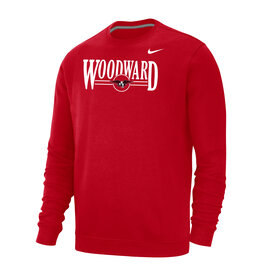 Youth Cotton Blend Hooded Sweatshirt in Red - Woodward Academy